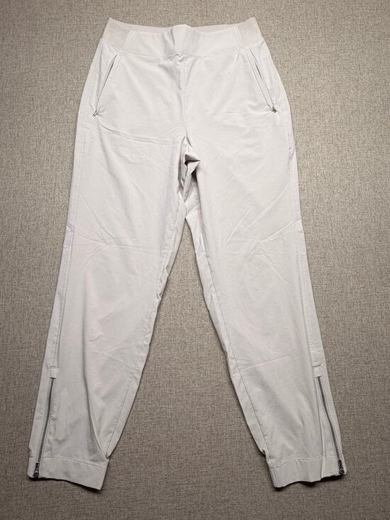 Athleta Pants - Athleta Women’s Size 6 Gray Pull On Ankle Pants Zip Hem Stretch Travel